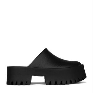 Jeffrey Campbell Clogge Black Platform Mules